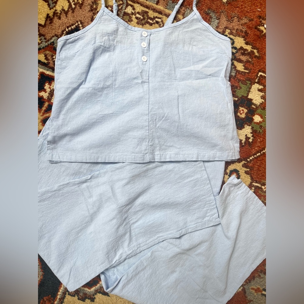 100% cotton blue lounge set